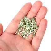 Light Apple Green Heart Shape Glass Pointed Back Fancy Rhinestones WholesaleRhinestone